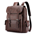 VINTAGE FASHION LEATHER MULTI POCKET BACKPACK 16219572W