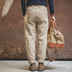 Men's Classic Cotton Blend Adjustable Waistband Pants MTA0550K2U