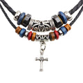 Retro Casual Ethnic Style Cross Necklace 78191363TO