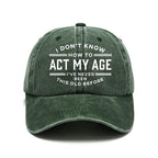 Men's Distressed Vintage Print Baseball Cap 79415758M