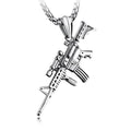 SUBMACHINE GUN PENDANT NECKLACE 00268572M